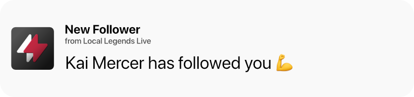 New Follower